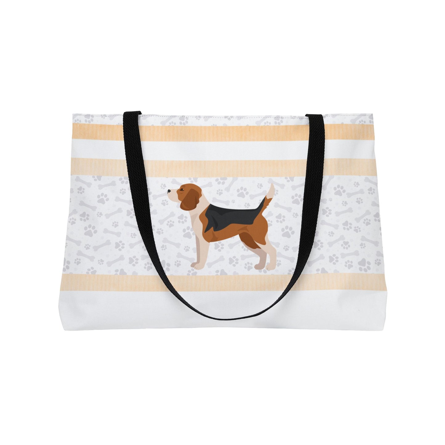 Orange Stripe Beagle Weekender Bag