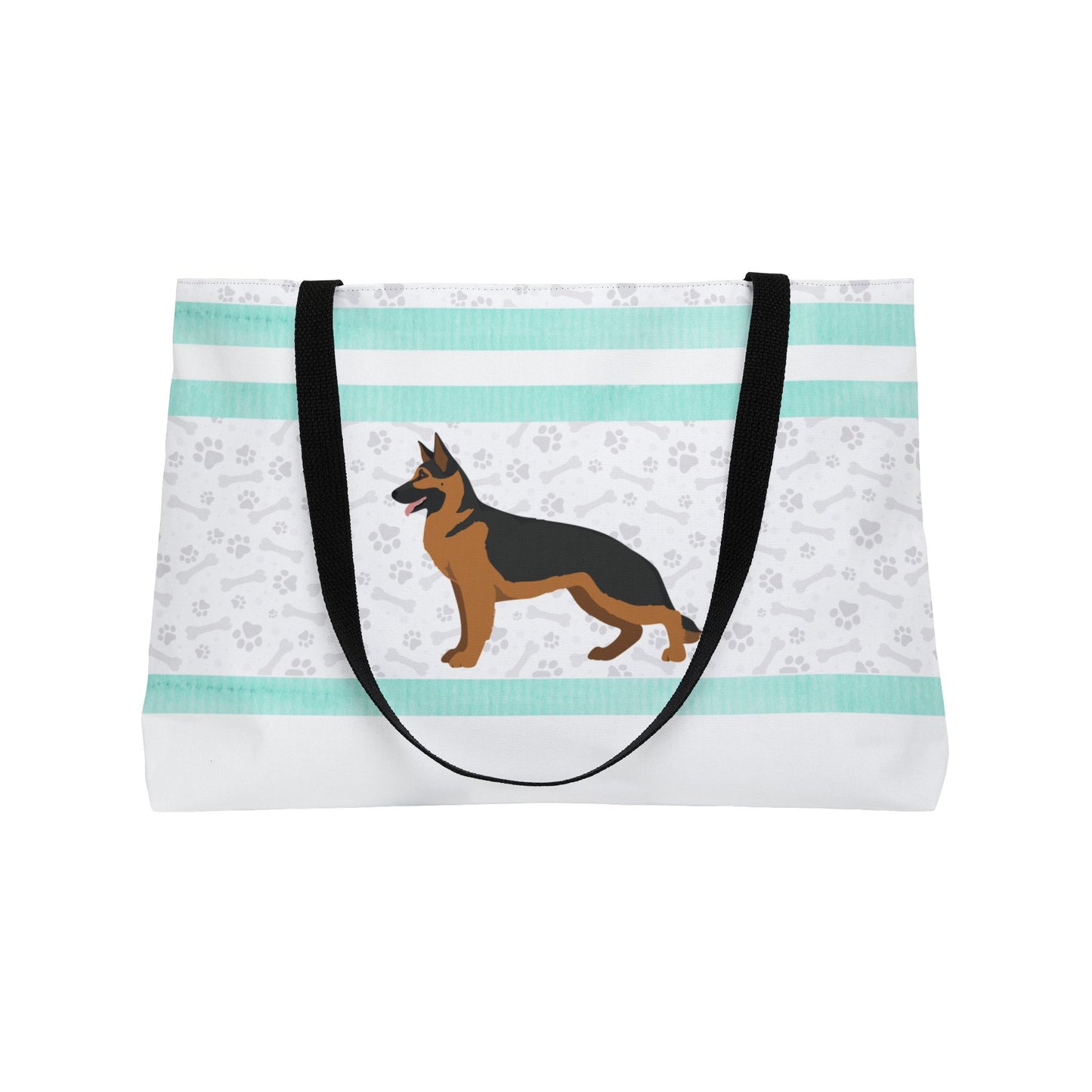 Light Blue German Shepherd Weekender Bag