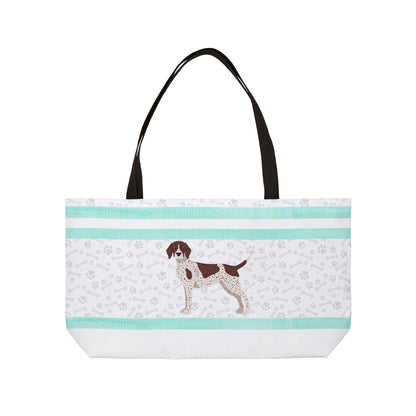 Light Blue German Short Haired Pointer Weekender Bag