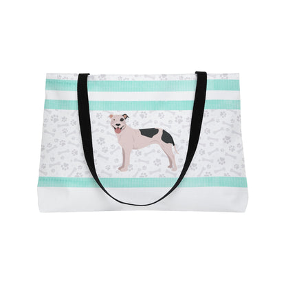 Green Stripe Pitt Bull Weekender Bag