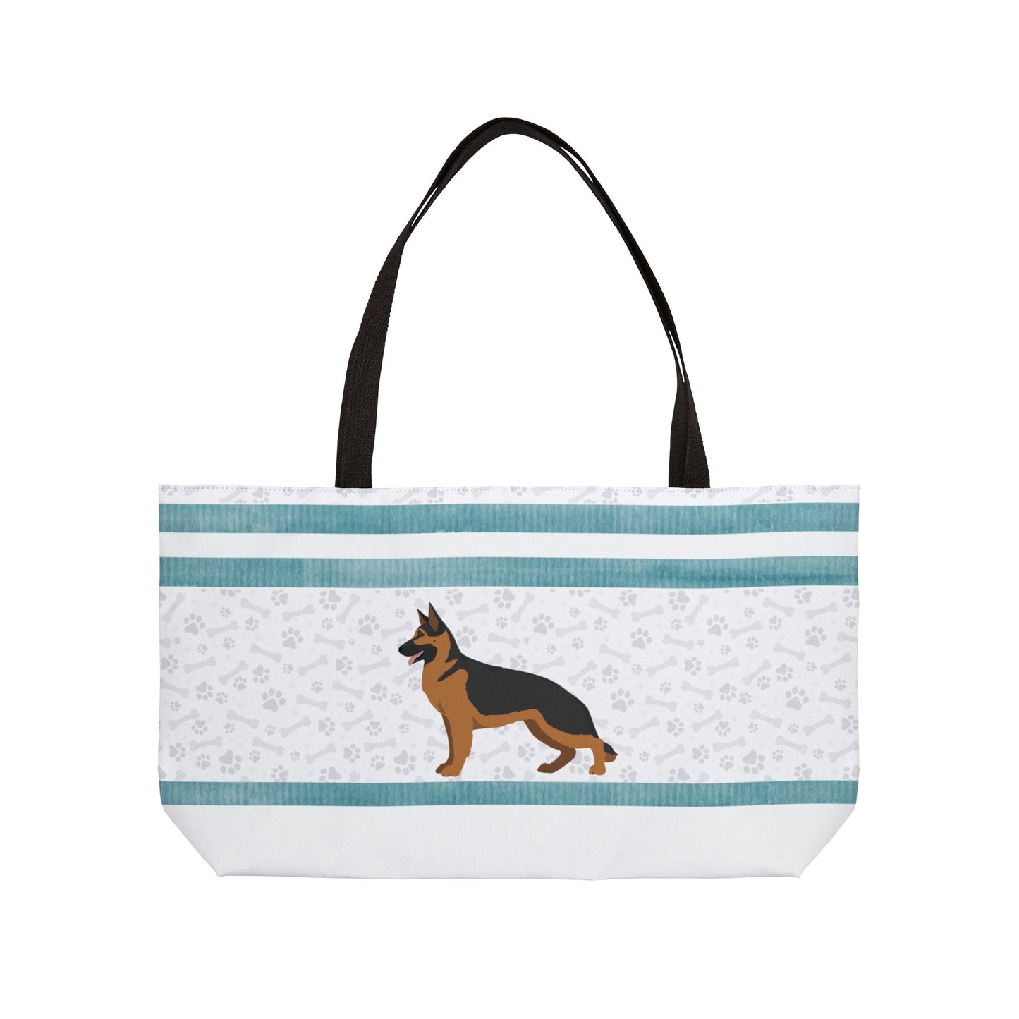 Teal German Shepherd Weekender Bag