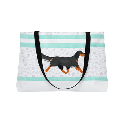 Light Blue Gordon Setter Weekender Bag