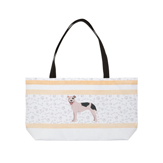 Orange Stripe Pitt Bull Weekender Bag