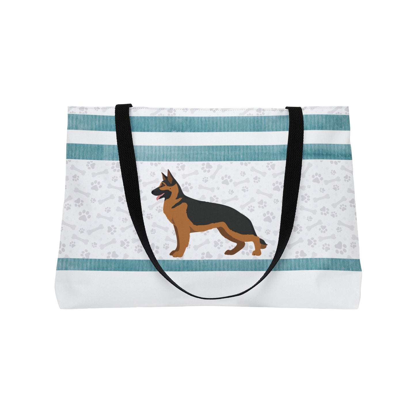 Teal German Shepherd Weekender Bag