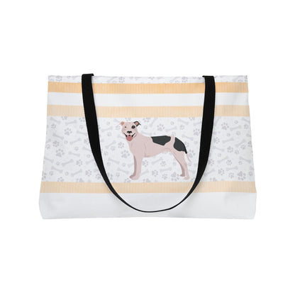 Orange Stripe Pitt Bull Weekender Bag