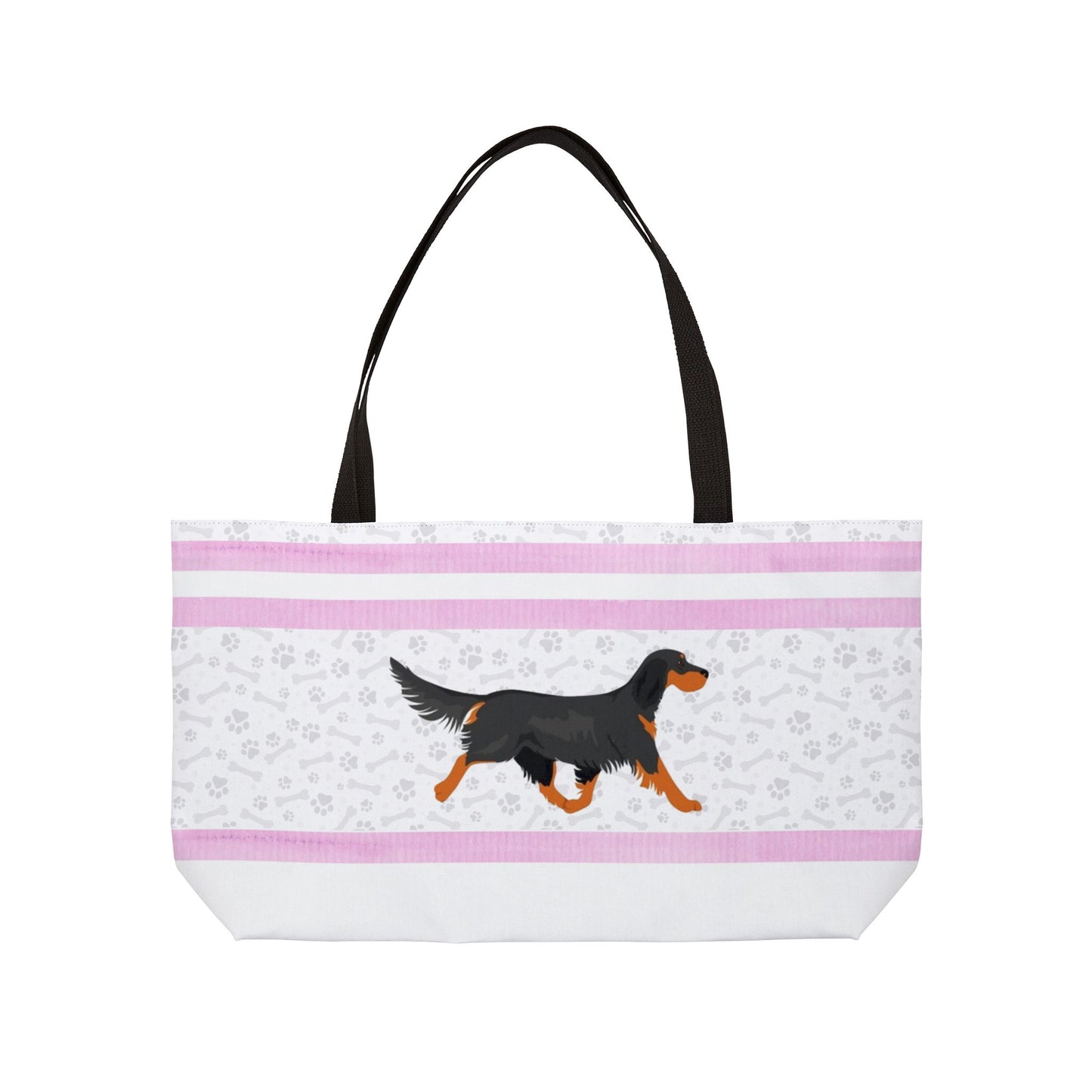 Pink Gordon Setter Weekender Bag