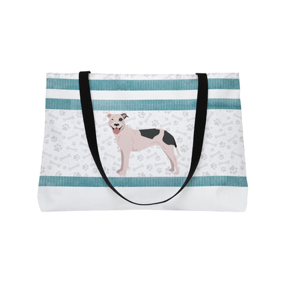 Blue Stripe Pitt Bull Weekender Bag