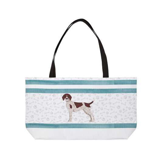 Teal German Short Haired Pointer Weekender Bag