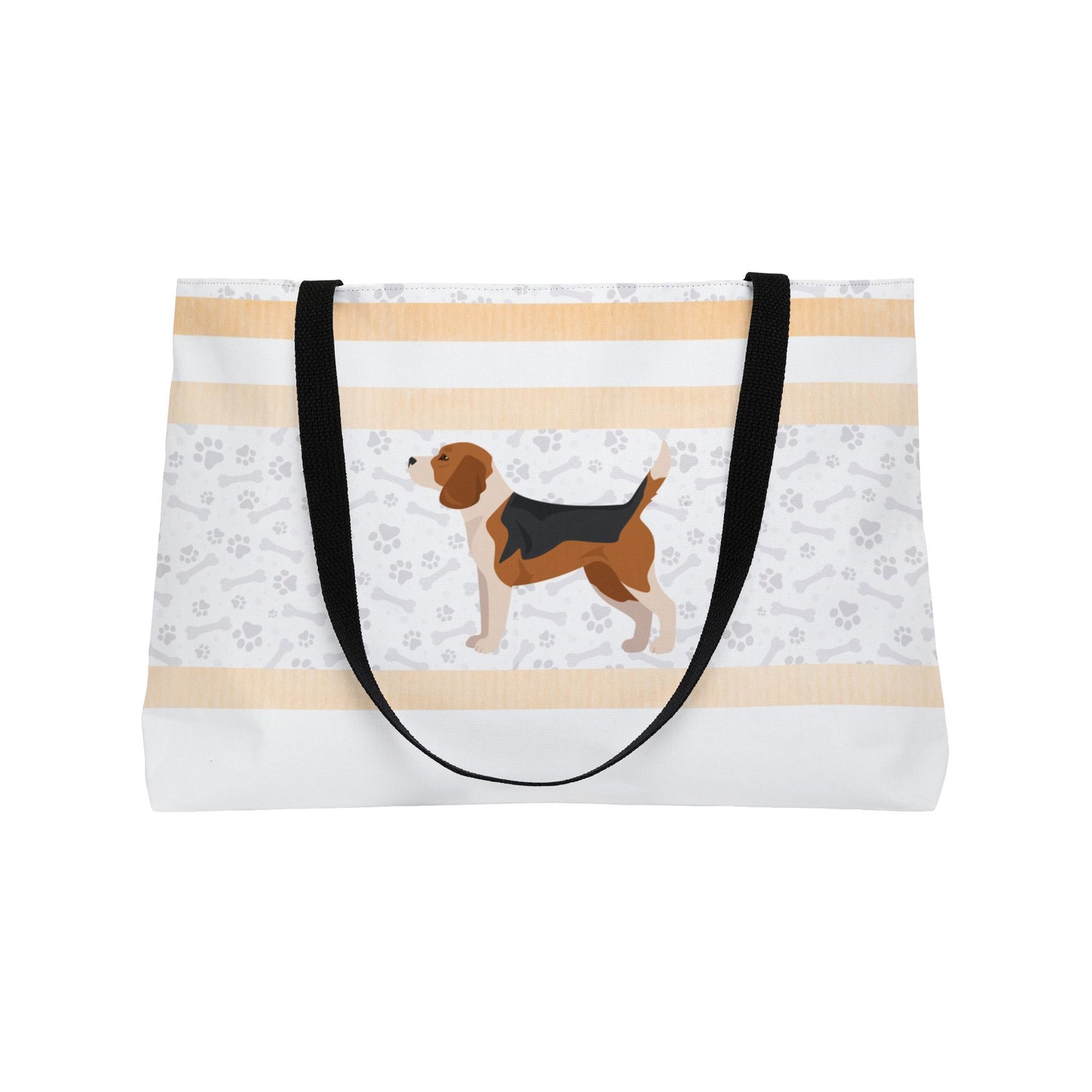 Orange Stripe Beagle Weekender Bag