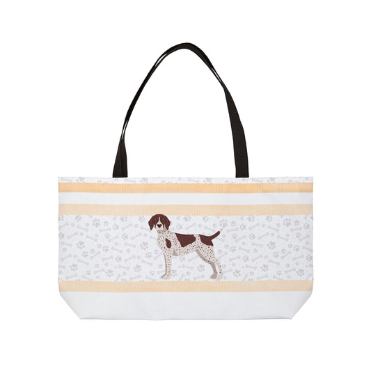 Coral German Short Haired Pointer Weekender Bag