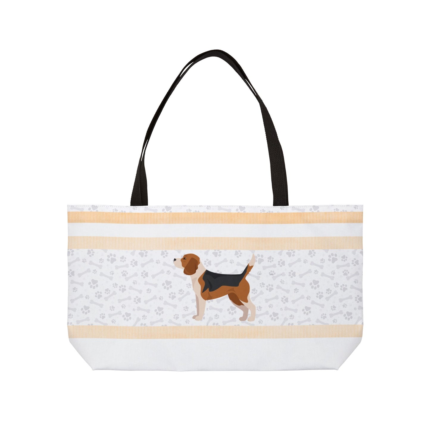 Orange Stripe Beagle Weekender Bag