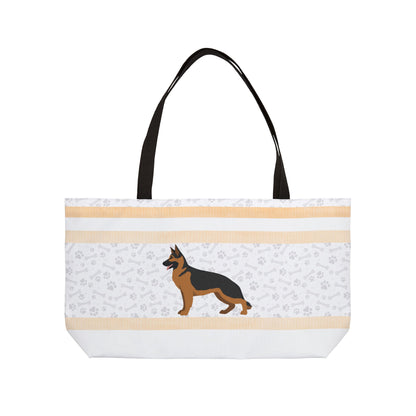 Coral German Shepherd Weekender Bag