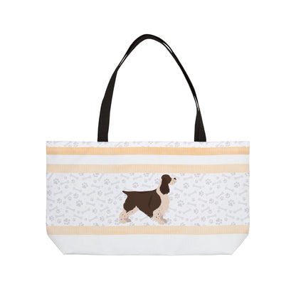 Coral Springer Spaniel Weekender Bag