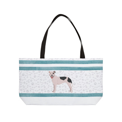 Blue Stripe Pitt Bull Weekender Bag