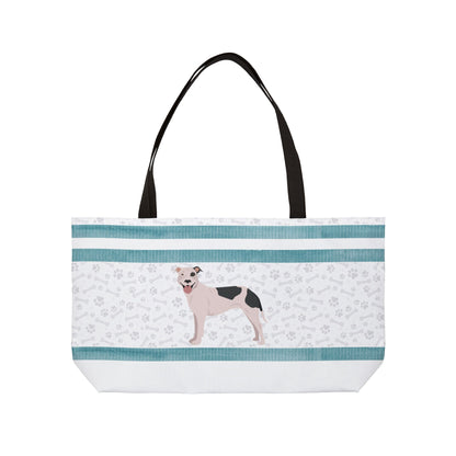 Blue Stripe Pitt Bull Weekender Bag