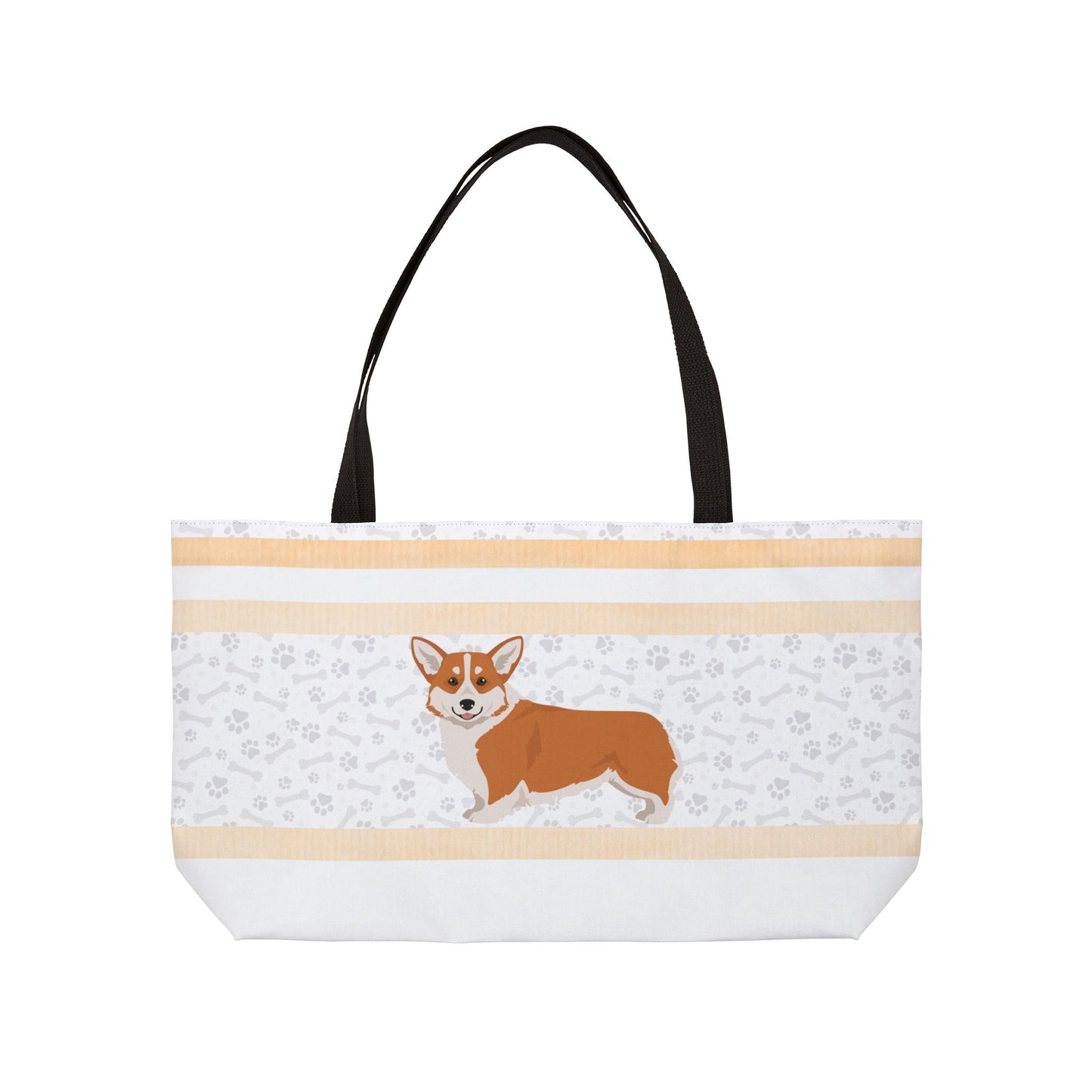 Coral Corgi Weekender Bag