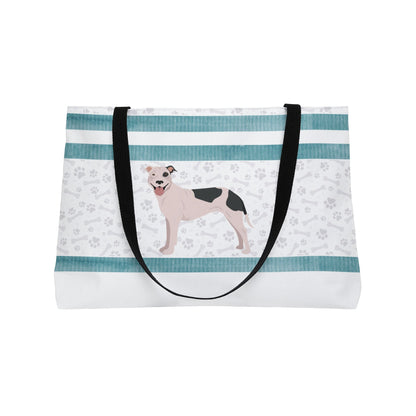 Blue Stripe Pitt Bull Weekender Bag