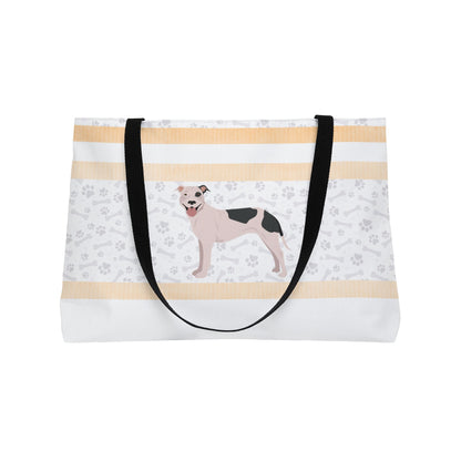 Orange Stripe Pitt Bull Weekender Bag