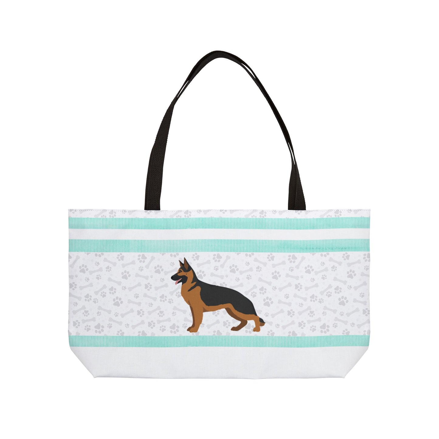 Light Blue German Shepherd Weekender Bag