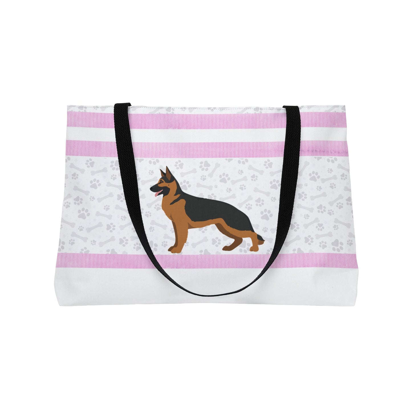 Pink German Shepherd Weekender Bag