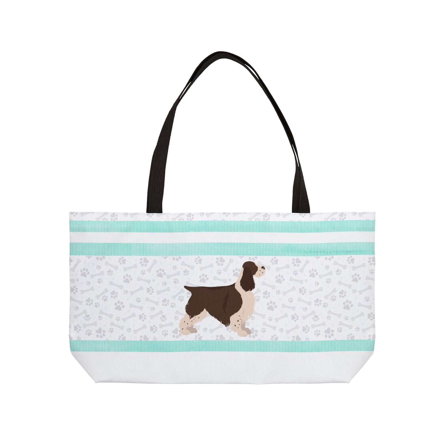 Light Blue Springer Spaniel Weekender Bag