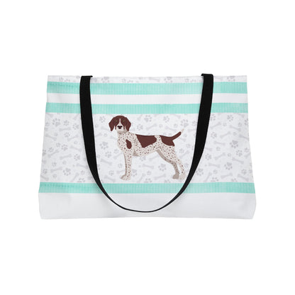 Light Blue German Short Haired Pointer Weekender Bag