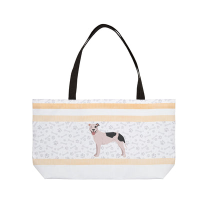 Orange Stripe Pitt Bull Weekender Bag